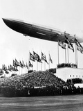 The Hindenburg, Flying Low in Salute of the Nazi Hosts of the Nuremberg Congress Photographic Print
