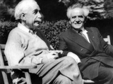 Albert Einstein with Israel's Prime Minister, David Ben-Gurion Photographic Print