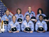 Crew Portrait of the Challenger Astronauts, Jan 28, 1986 Photographic Print