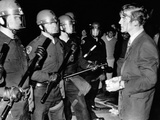 Terence Hallinan, Activist Attorney, Bloody from Gash on Head, Confronts Police Officer Photographic Print