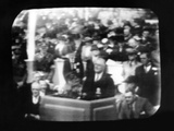 Television Broadcast Image of Pres Franklin Roosevelt at Opening Ceremonies at New York Worlds Fair Photographic Print