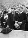 Babe Ruth and Former President Herbert Hoover at a Stanford Vs University of Southern California fo Photographic Print