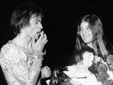 Ballet Star Rudolph Nureyev Treats Cut Caused by Thorn on Roses Held by Caroline Kennedy Photographic Print