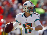 Seattle Seahawks and Miami Dolphins NFL: Ryan Tannehill Photographic Print by Gerry Broome
