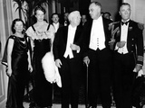 Pres Franklin and Eleanor Roosevelt, Dinner Guests at Vice-Pres and Mrs Garner Hotel Apartment Photographic Print