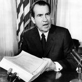 President Nixon after Signing the 1969 Tax Reform Bill Photographic Print