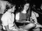 Caroline Kennedy, Almost 14 Years Old, with Friend at National Horse Show, Nov 11, 1971 Photographic Print