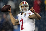 San Francisco 49ers and New England Patriots NFL: Colin Kaepernick Photographic Print by Steven Senne