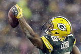 Green Bay Pakers and Detroit Lions NFL: Randall Cobb Photographic Print by Morry Gash
