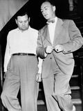 George 'Bugs' Moran, 50, and MW McFarlin, FBI Agent in Owensboro Police Station Photographic Print