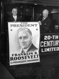 Giant Poster of New York Governor Franklin Roosevelt, Candidate for Democratic Pres Nomination Photographic Print