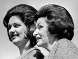Lady Bird Johnson, the First Lady, with Her Oldest Daughter, Lynda Bird Johnson Photographic Print