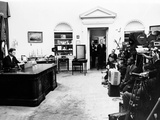 President John Kennedy Television Address on Civil Rights Photographic Print