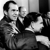 President Nixon with His Arm around Democratic Majority Leader Carl Albert Photographic Print