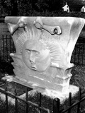 Surviving Sunstone at the Reconstructed Mormon Temple at Nauvoo, Illinois Photographic Print