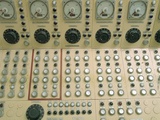 Nuclear Reactor Control Panel for Manual Operation of Control Rods to Regulate Temperatures in Core Photographic Print