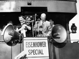 Rep Candidate Pres Dwight Eisenhower and Wife on Eisenhower Special in 1952 Election, Nov 3, 1952 Photographic Print