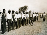 Bonus Army Begins its Daily Drill Photographic Print