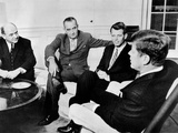 President John Kennedy Meeting with Secy Photographic Print