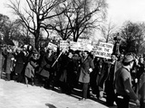 Hunger Marchers Demonstrate in Washington DC Photographie