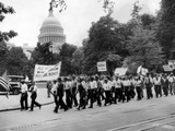 Bonus Army Parade in Washington DC Photographic Print
