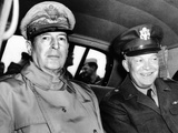 Chief of Staff General Dwight Eisenhower Meets General Douglas MacArthur in Japan, May 10, 1946 Photographic Print