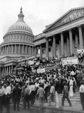 Bonus Army Protests at the Capitol Photographic Print