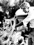 Robert Kennedy Shaking Hands During 1968 Campaign Photographic Print