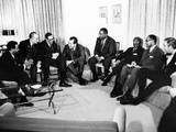 President-Elect Richard Nixon Meets with Civil Rights Leaders Photographic Print