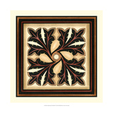 Crackled Square Wood Block V Giclee Print by Vision Studio
