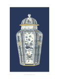 Asian Urn in Blue and White I Giclee Print by Vision Studio