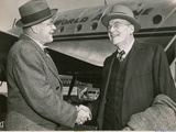 The Dulles Brothers Meet at La Guardia Airport, on October 4, 1948 Photographic Print