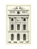 Crackle B&W Architectural Facade II Giclee Print by Jean Deneufforge