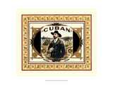 Crackled Cuban Cigars Giclee Print by Vision Studio