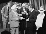Soviet Premier Khrushchev and Vice President Richard Nixon Debate in Moscow Photographic Print