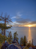 Sunset at Logan Shoals on the East Side of Lake Tahoe, Nevada, USA Photographic Print by Tom Norring