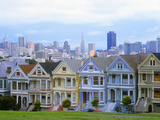 Alamo Square Park, San Francisco, California, USA Photographic Print by John Alves