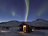 Caribou Bluff Cabin, White Mountain National Recreation Area, Alaska, USA Photographic Print by Hugh Rose