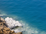 Deposit of Salt and Gypsum by the Cliff in Dead Sea, Jordan Photographic Print by Keren Su