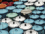 Metallic Buckets, San Juan De Chamula, Mexico Photographie par Anthony Asael