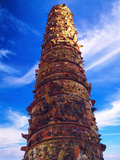 View of El Totem in Plaza Del Totem, Plaza Del Quinto Centenario, San Juan, Puerto Rico, USA Photographic Print by Miva Stock