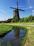 Windmills, Zaanse Schans, Zaanstad, Netherlands Photographic Print by Miva Stock