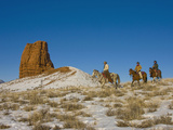 Cowboy Riding Horse, Shell, Wyoming, USA Photographic Print by Terry Eggers