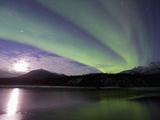 Aurora Borealis, Koyukuk River, Alaska, USA Photographic Print by Hugh Rose