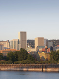 The Portland Skyline and Willamette River in the Morning Light, Portland, Oregon, USA Photographic Print by Greg Probst