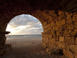 Aqueduct Ruins, Caesarea, Israel Photographic Print by Ellen Clark