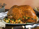 Roast Turkey with Potatoes and Chestnuts Photographic Print by Nico Tondini