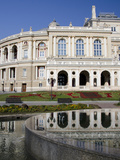 Reflection of Historic Odessa Opera House and Theater, Odessa, Ukraine Photographic Print by Cindy Miller Hopkins