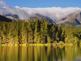 Reflections on Sprague Lake, Rocky Mountain National Park, Colorado, USA Photographic Print by Michel Hersen