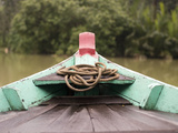 Painted Boat Front with Rope in Hoi An, Vietnam Photographic Print by David H. Wells